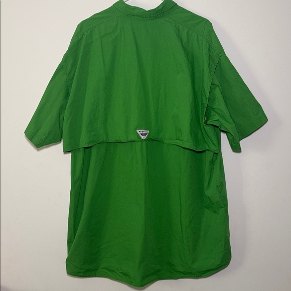 Columbia PFG Sportswear Men's Green Short Sleeve Button Down Shirt Size XL - Picture 6 of 6